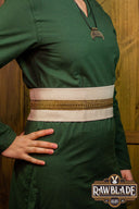 Jeanne Stoffgürtel, weiß gold