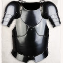 Demi-armure Gustav, noir, 1,2 mm