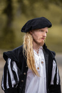 Boina de terciopelo, negra