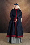 Rusvik Viking coat Kseniya, blue, wool blend