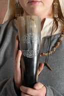 Drinking horn Yggdrasil, 200-300 ml