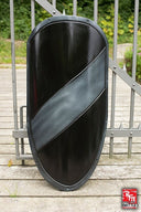 LARP knight shield black/silver