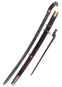 Russian Shashka with bayonet, antique finish, semi-sharp