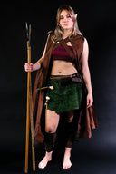 Läderkjol Nuala, grön