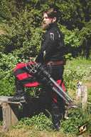 Doppelhalter für LARP Waffen, schwarz