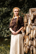 Baroque blouse Julia, bruin