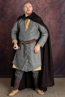 Płaszcz Hibernus, brązowy, mieszanka wełny