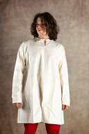 Medieval tunic Tungsten cotton cream
