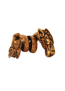 Viking beardbead with dragon, bronze