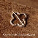 Medieval Quatrefoil broche, bronze