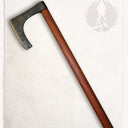 Viking bearded axe, battle-ready, type C, blunt (battle-ready)