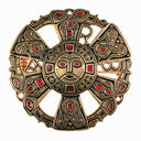 Merovingische broche Limons, 6e-7e eeuw, brons