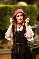 Mittelalterliche Kappe, rot