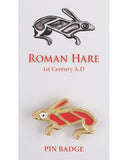Romeinse hazenbroche, geëmailleerd