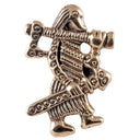Viking harcos amulett, Klahammar, 8-9. század, bronz