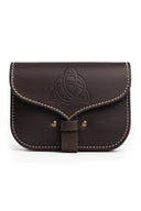 Celtic bag triquetra, brown