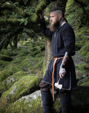 Tunika med autentisk fåll, svart