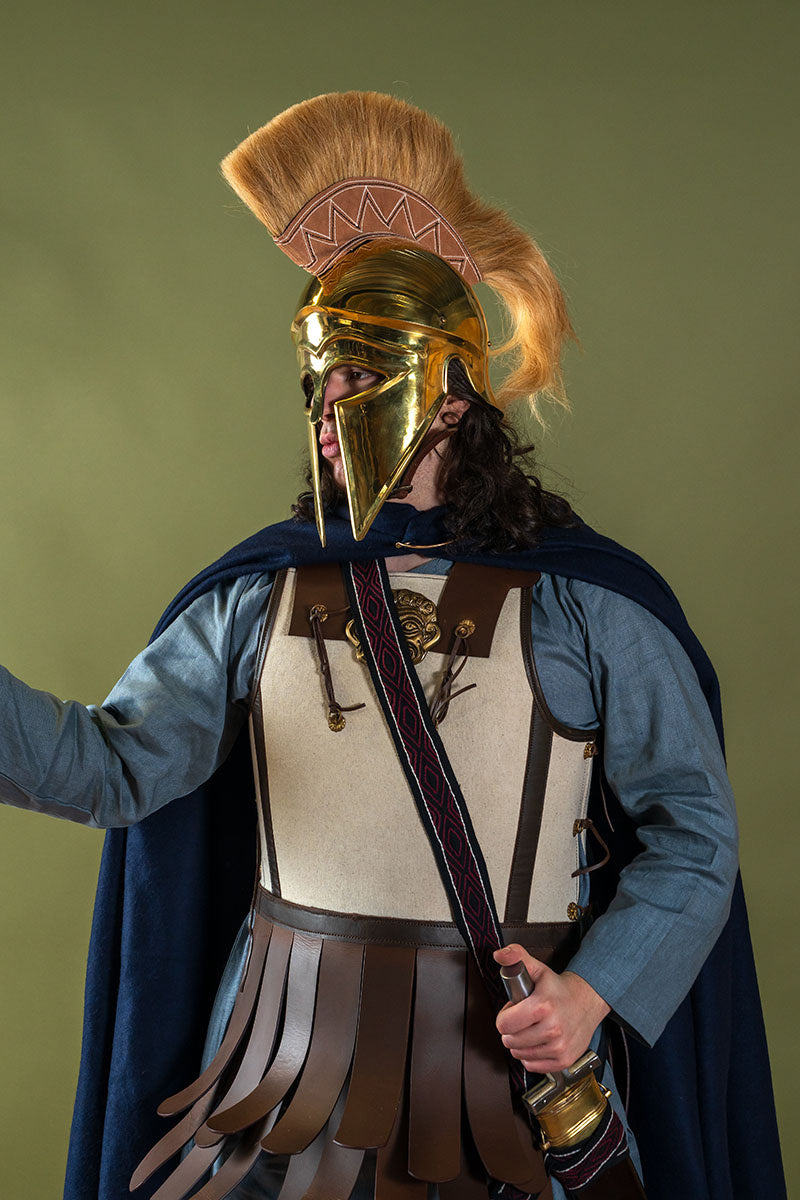 Griekse hopliet met Corinthische helm
