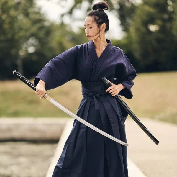 Trainen met een samurai zwaard