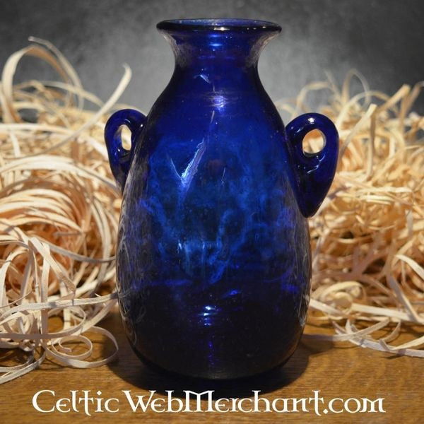 romeinse-glazen-amphora-blauw