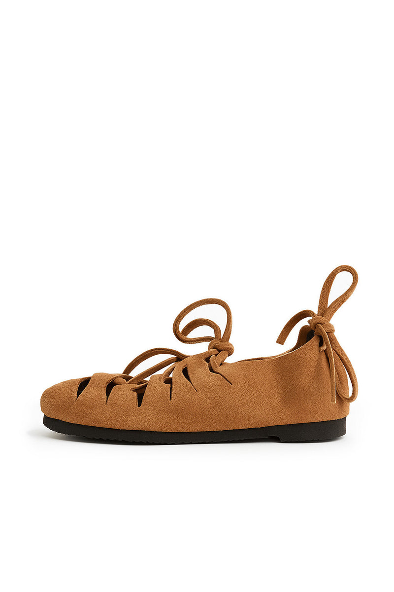 Ijzertijdsandalen voor kinderen, bruin