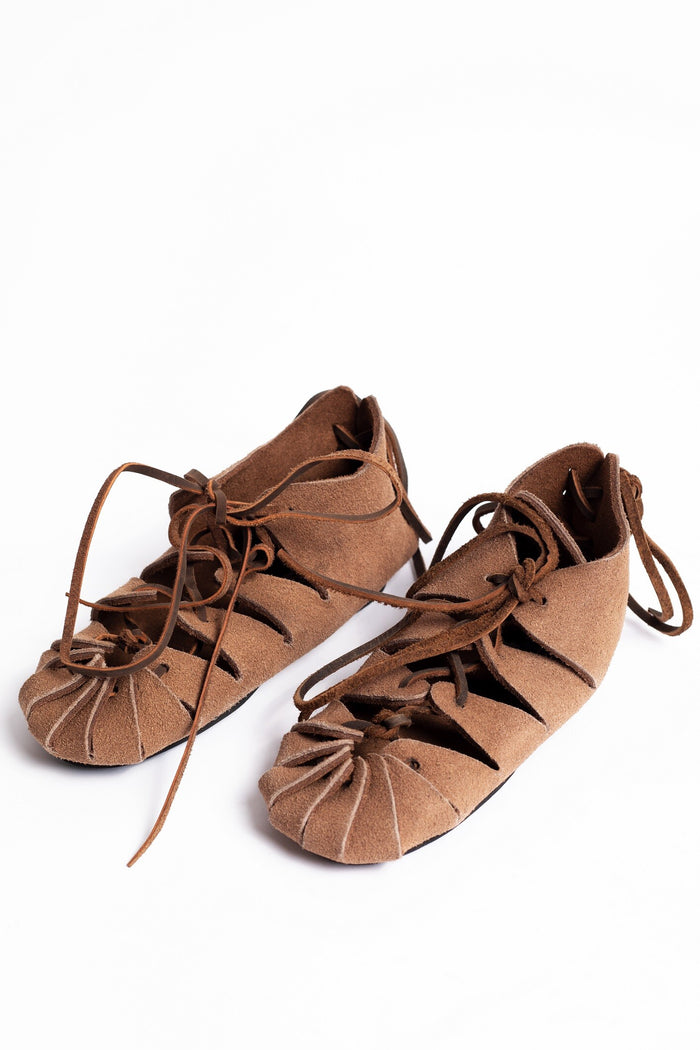 Iron Age sandals for kids brown
