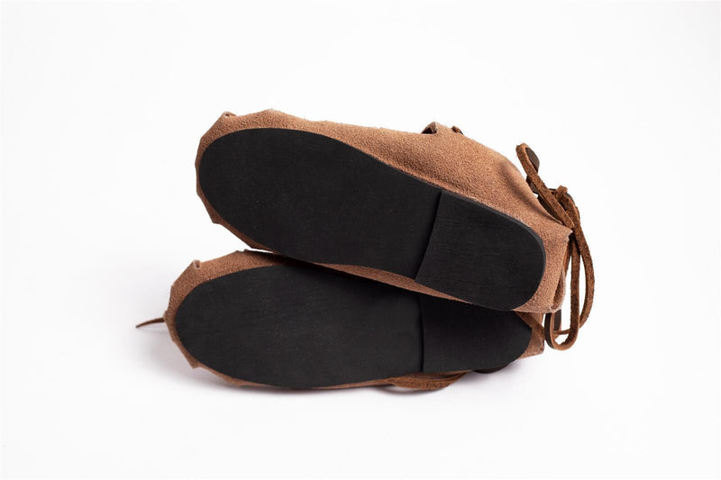 Ijzertijdsandalen voor kinderen, bruin