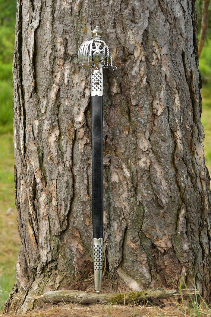 Deepeeka Schots basket-hilted broadsword, Stirling stijl, 18e eeuw, semi-scherp