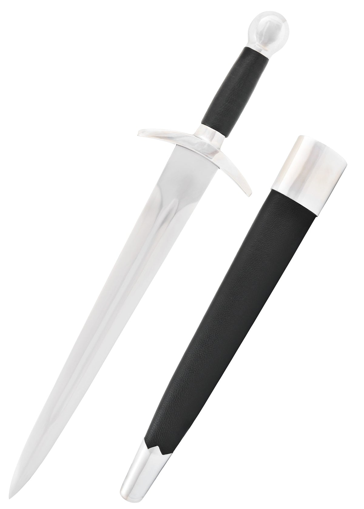 Daga quillon medievale, semi-affilata