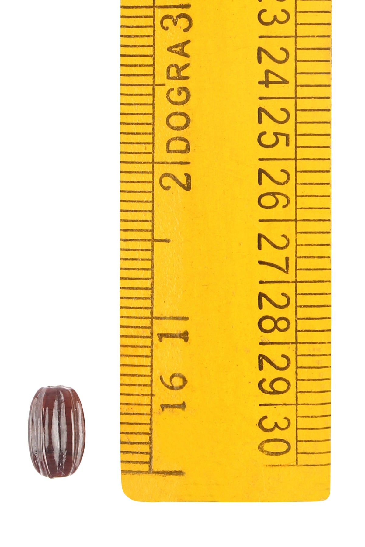 Viking glaskraal Taxinge, bruin, 5 stuks