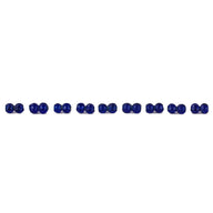 Double Viking glass bead Kaupang (Larvik, Norway), blue, 5 pieces