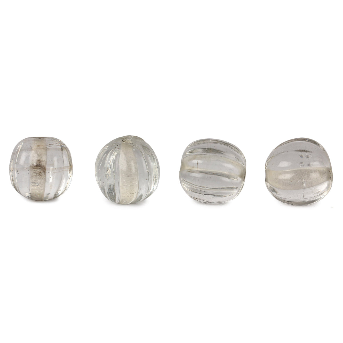 Transparent glass bead, 5 pieces