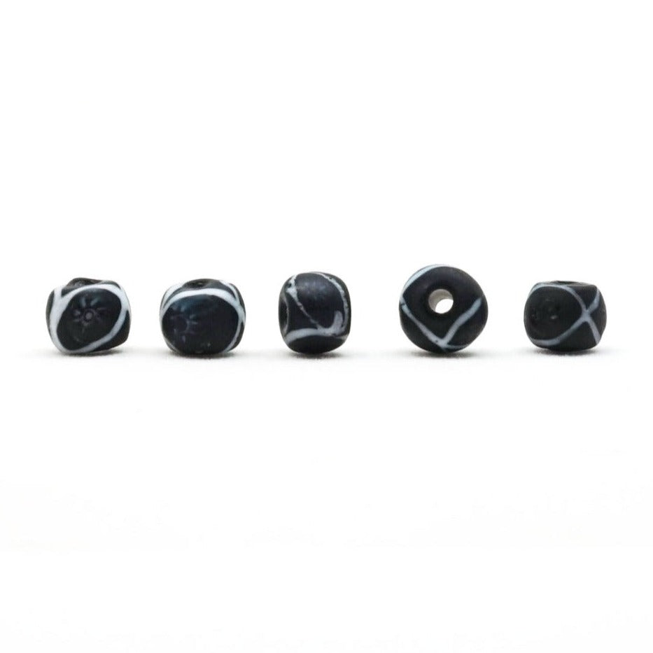 Viking glaskraal Finland, zwart, 5 stuks