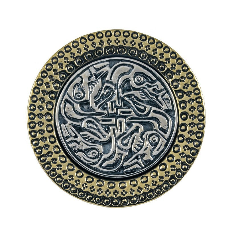 Alemannic pendant Niederstotzingen, 5th century, bronze-silver