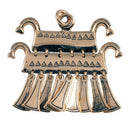 Amulet koňské hlavy Meklenbursko, bronz