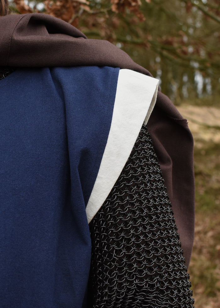 Sobretúnica medieval Rodrick, azul-crema