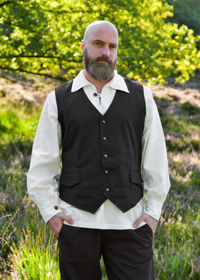 Piratenvest Lasse, zwart