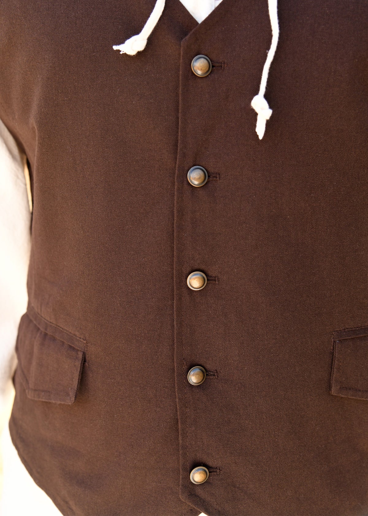 Piratenvest Lasse, bruin