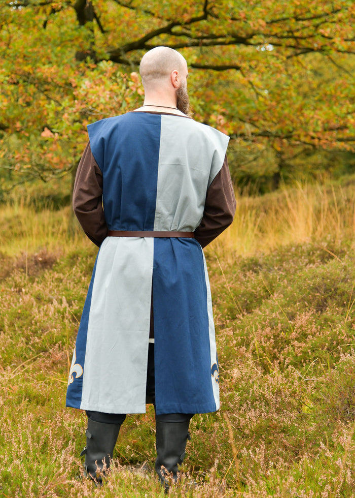Overkleed Fleur-de-lys, blauw-blauwgrijs