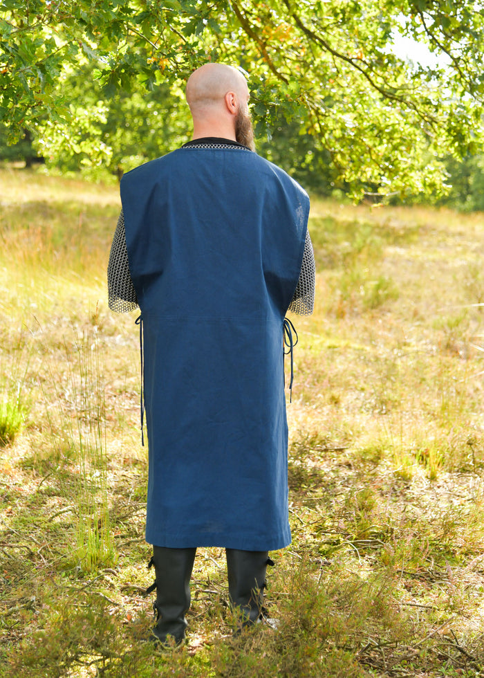 Overkleed met chevrons, blauw-geel
