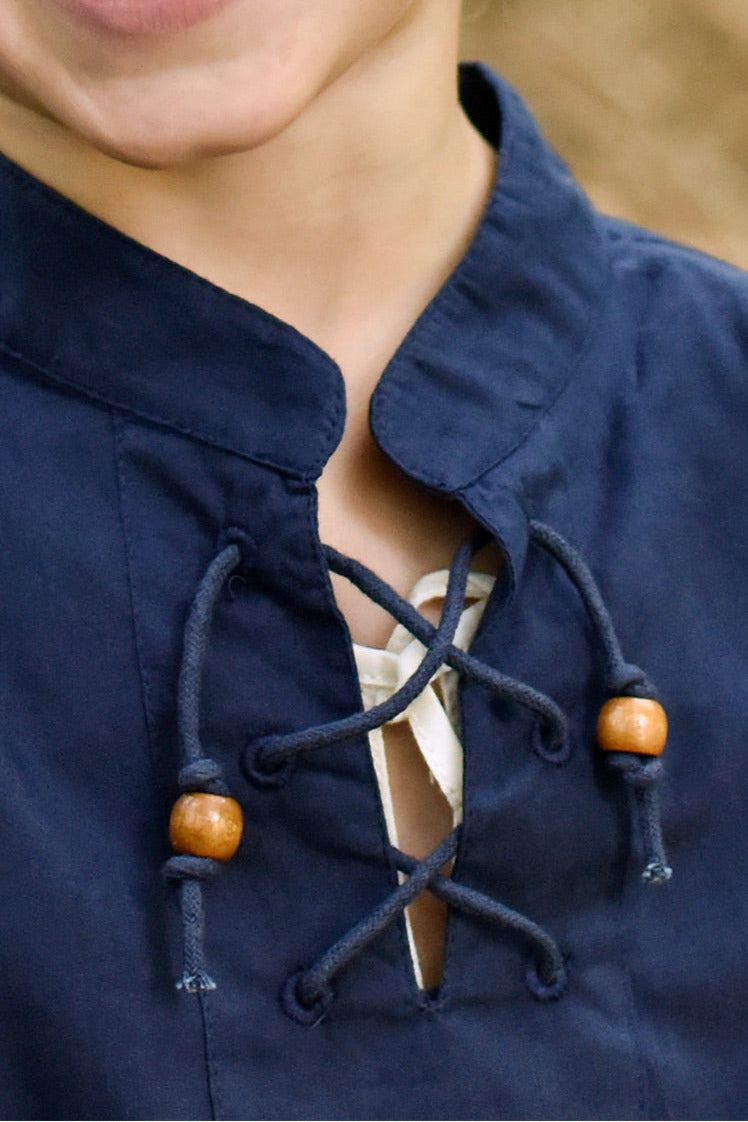 Camicia da pirata per bambini, blu