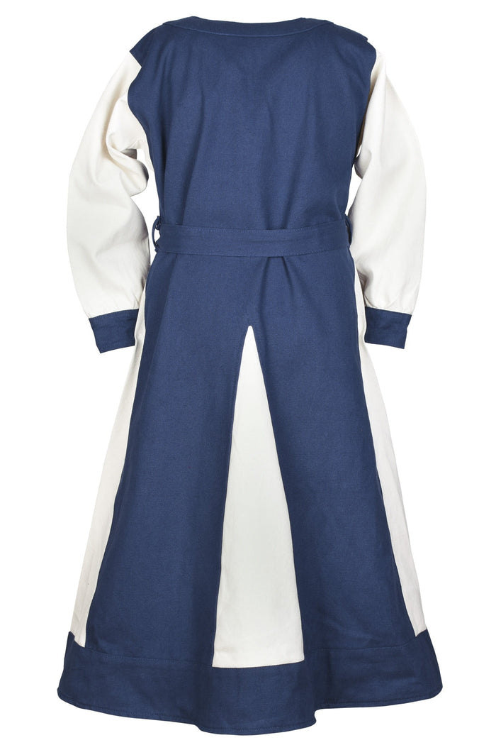 Mädchenkleid Birka, blau natur