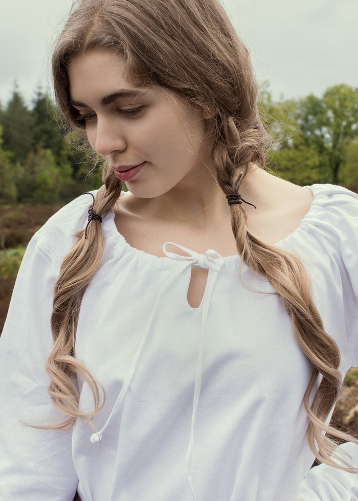 Matilda mittelalterliche Chemise, Unterkleid, weiß
