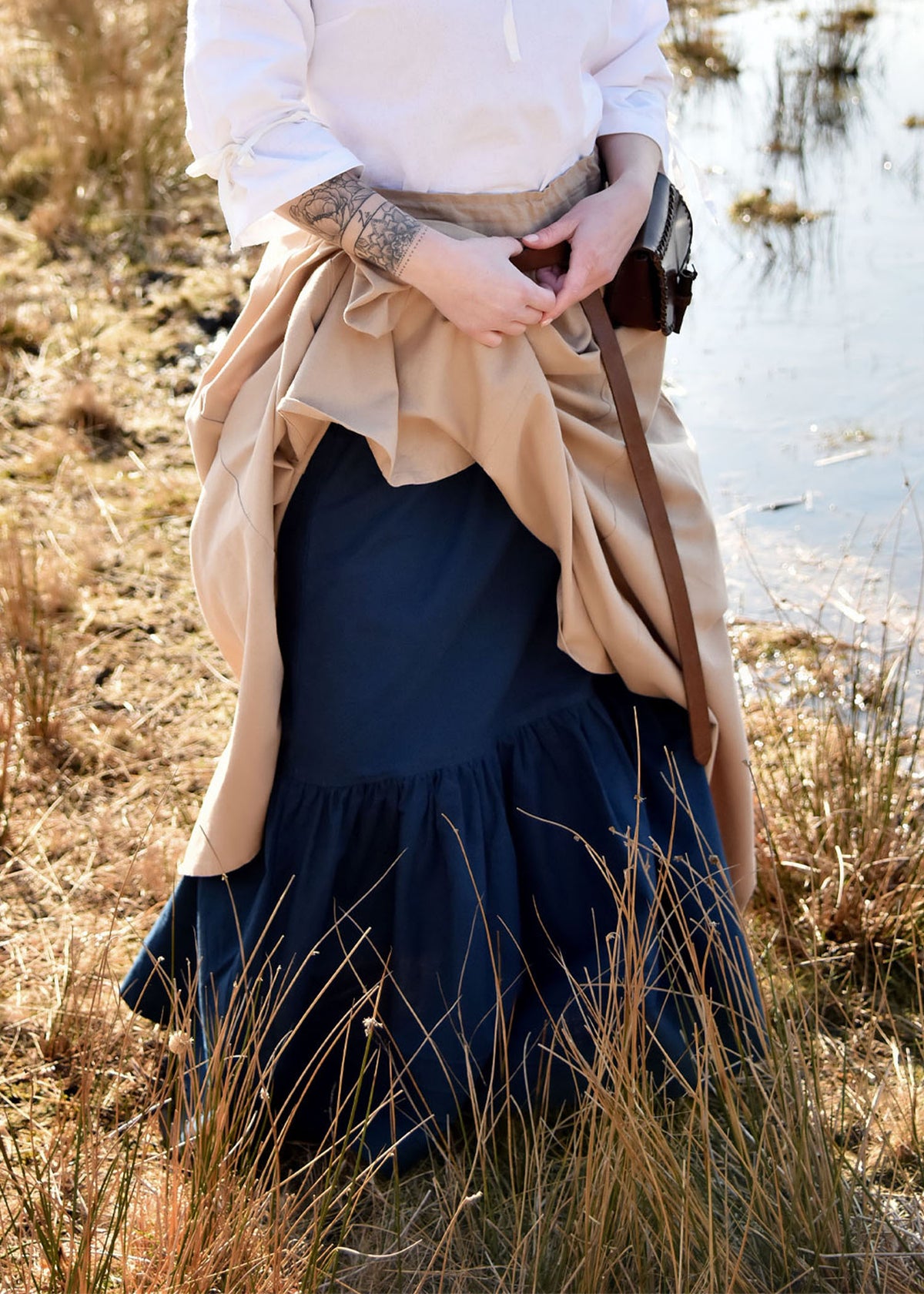 Onderrok Alys, blauw