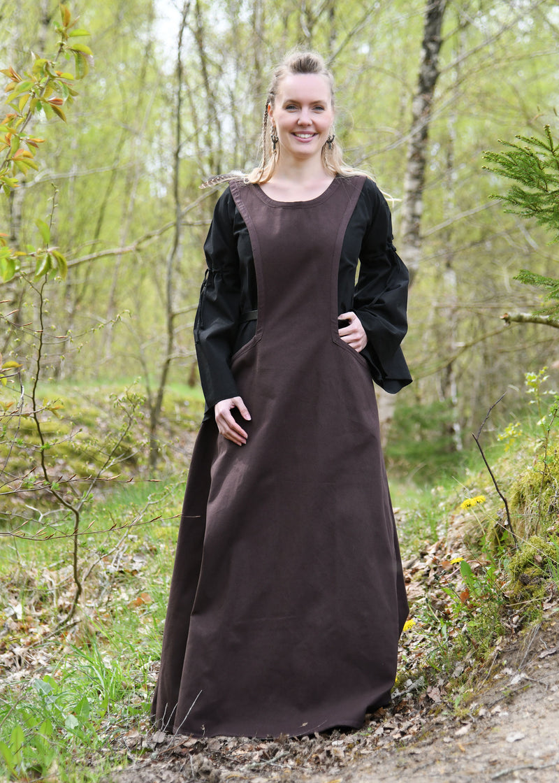 Medieval surcotte Isabeau, brown