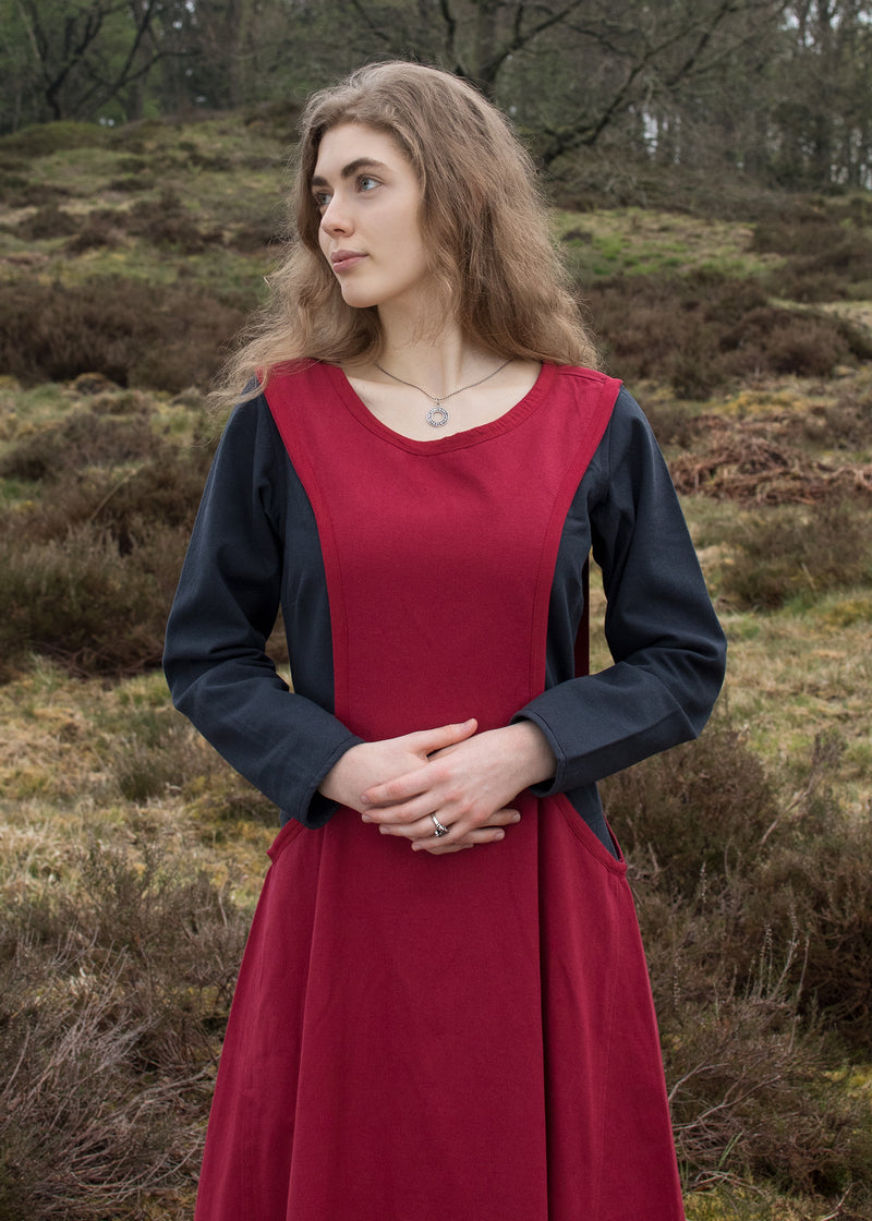 Middeleeuwse surcotte Isabeau, rood