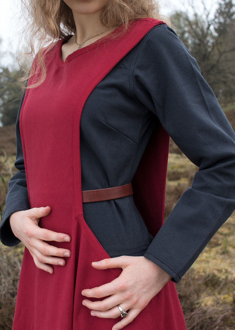 Middeleeuwse surcotte Isabeau, rood