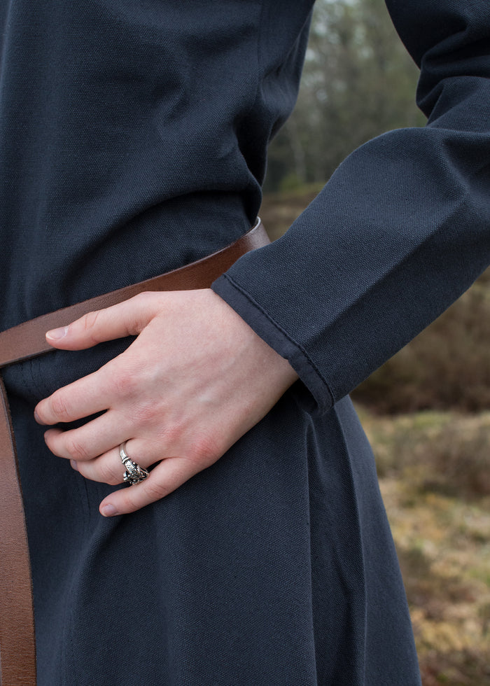 Middeleeuwse jurk Afra, donkerblauw