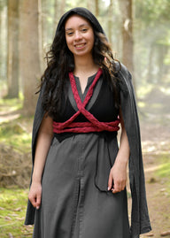 Gevlochten riem, rood