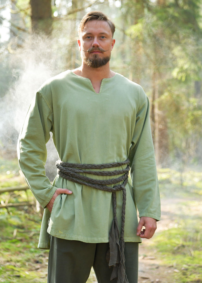Gevlochten riem, groen